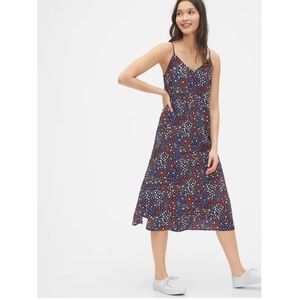 NWT Gap floral tie back midi dress size XS